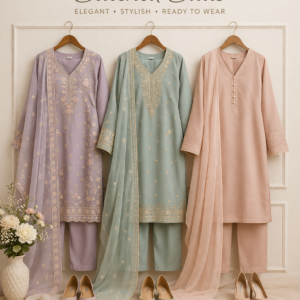 3 pcs stitched suits